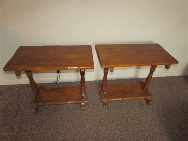 PAIR OF VINTAGE SIDE TABLES *LOCATED OFF-SITE #2*