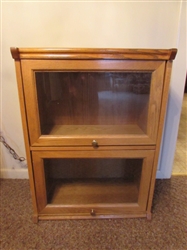 SMALL BOOKCASE WITH GLASS DOORS *LOCATED OFF-SITE #2*