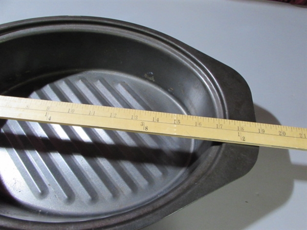 GE ELECTRIC SKILLET, OVAL ROASTER & SPAGHETTI POT WITH BASKET