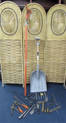 POLY SCOOP SHOVEL, POLE CLIPPERS & VARIOUS SPECIALTY HAND TOOLS
