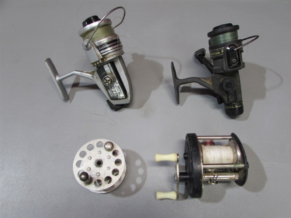 MITCHELL FLY REEL, FISHING REELS, MINNOW BUCKETS & MORE