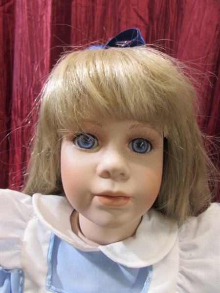 ALICE IN WONDERLAND PORCELAIN DOLL BY THELMA RESCH