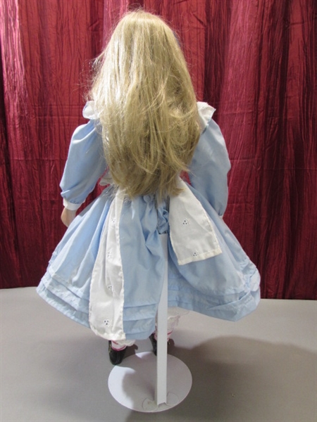 ALICE IN WONDERLAND PORCELAIN DOLL BY THELMA RESCH