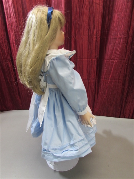 ALICE IN WONDERLAND PORCELAIN DOLL BY THELMA RESCH