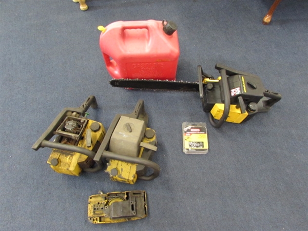 20 MCCULLOCH CHAINSAW WITH EXTRAS