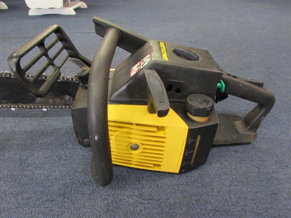 20 MCCULLOCH CHAINSAW WITH EXTRAS