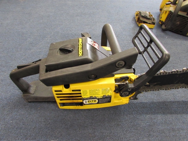 20 MCCULLOCH CHAINSAW WITH EXTRAS