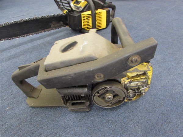 20 MCCULLOCH CHAINSAW WITH EXTRAS