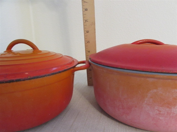 ENAMELED CAST & STEEL POTS