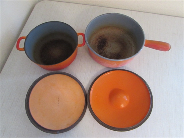 ENAMELED CAST & STEEL POTS