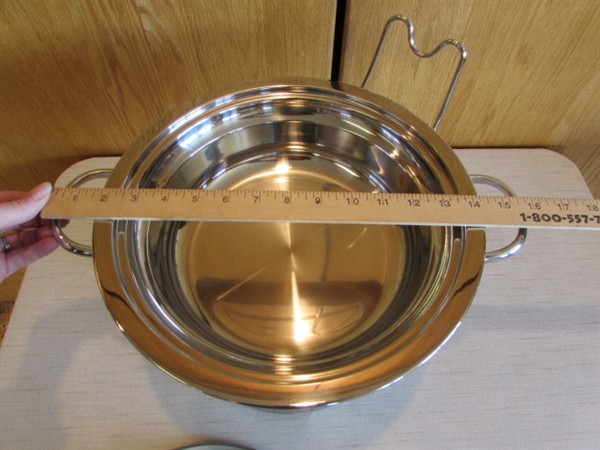 STAINLESS STEEL CHAFING DISH & MORE