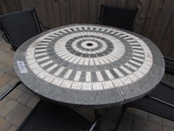 MOSAIC PATIO TABLE AND CHAIRS