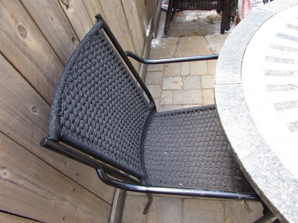 MOSAIC PATIO TABLE AND CHAIRS