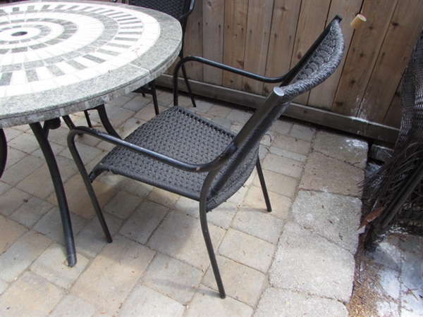 MOSAIC PATIO TABLE AND CHAIRS