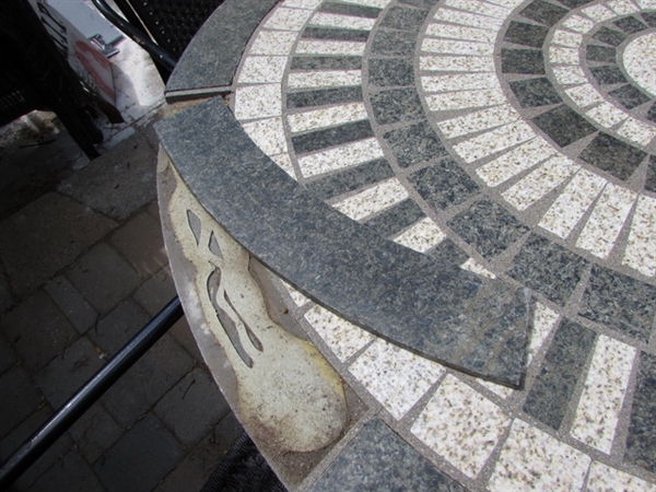 MOSAIC PATIO TABLE AND CHAIRS