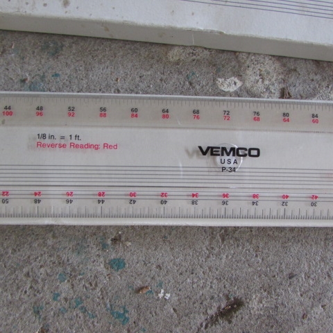 VEMCO MARK XII V-TRACK DRAFTING TABLE ARM & SCALES
