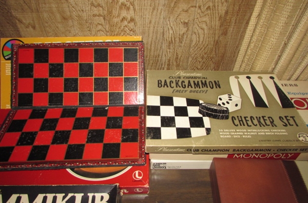 BOARD GAMES, CARDS, POKER CHIPS, JIGSAW PUZZLES & MORE