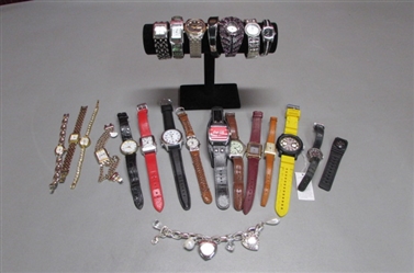 LARGE COLLECTION OF FASHION WATCHES