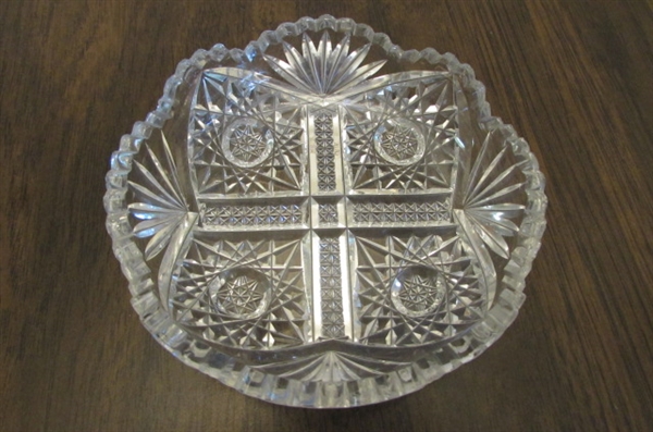 VINTAGE/ANTIQUE CUT GLASS DISHES