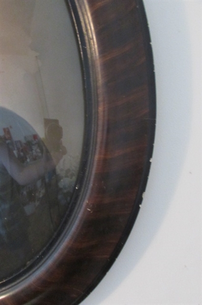 ANTIQUE FRAME WITH CONVEX GLASS