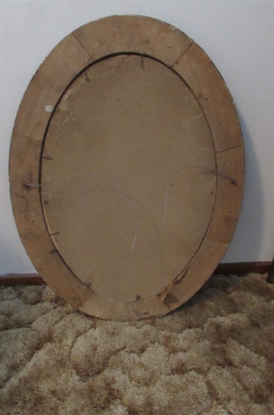 ANTIQUE FRAME WITH CONVEX GLASS