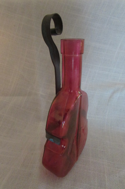 Lot Detail Vintage Antique Cranberry Glass Cello Hanging Bud