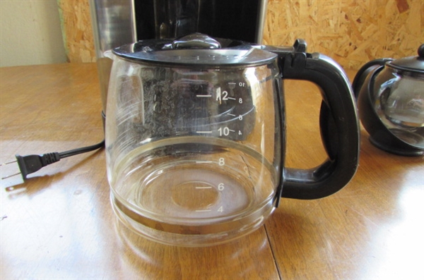 GEVALIA 12-CUP COFFEE MAKER, KITCHENAID TEA POT, SUN TEA JAR & MORE