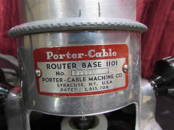 PORTER CABLE PLANE & ROUTER KIT IN METAL BOX