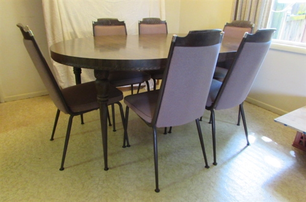 DINING ROOM TABLE AND CHAIRS