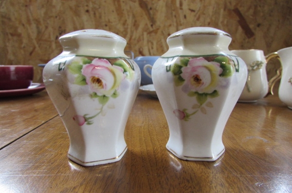 NIPPON SALT & PEPPER & OTHER PRETTY CHINA PIECES