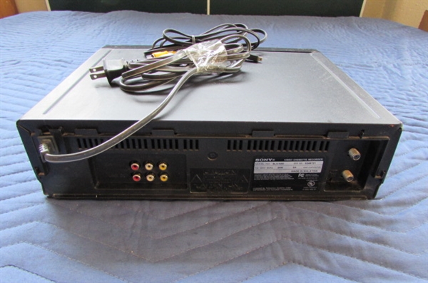 SONY VCR AND VHS TAPES