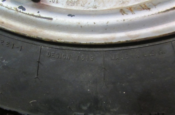 2 - P205/75R14 STUDDED RADIAL TIRES MOUNTED ON 5-LUG WHEELS