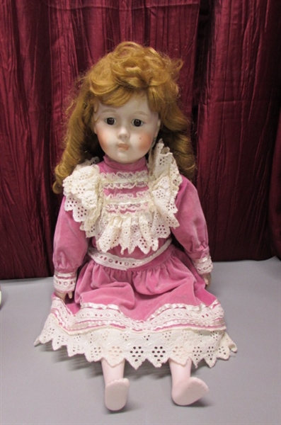 Lot Detail - ANIMATED PORCELAIN DOLL AND MORE