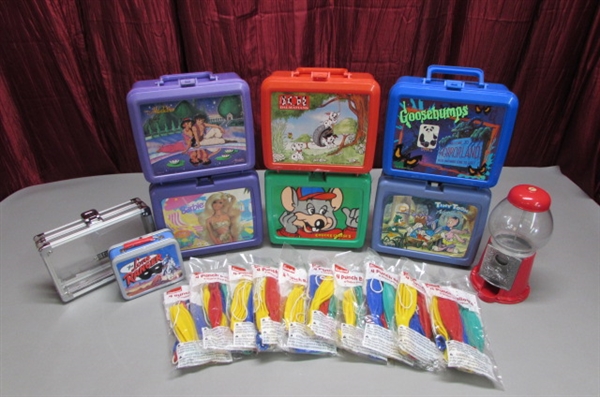 LUNCH BOXES, BALLOONS AND MORE