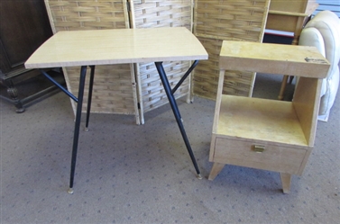 SMALL VINTAGE TABLE & NIGHT TABLE