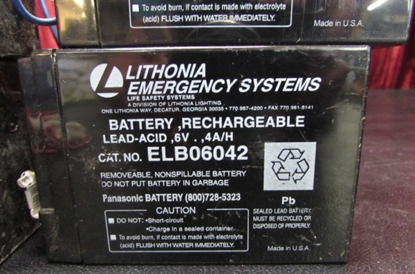 RECHARGEABLE 6V. BATTERIES