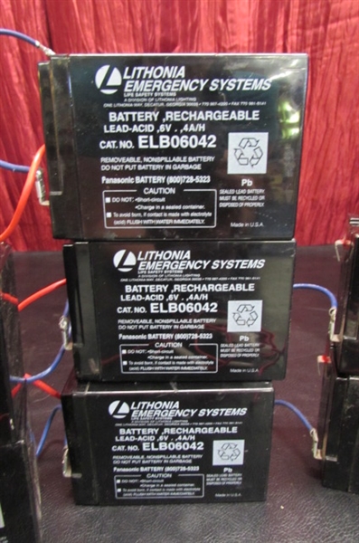 RECHARGEABLE 6V. BATTERIES