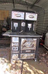 LATE 1800S ANTIQUE WOOD/COAL BURNING COOK STOVE **OFF-SITE**RESERVE HAS BEEN MET**