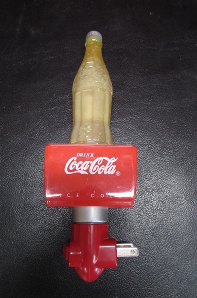 CAST IRON COCA-COLA DELIVERY TRUCK & NIGHT LIGHT