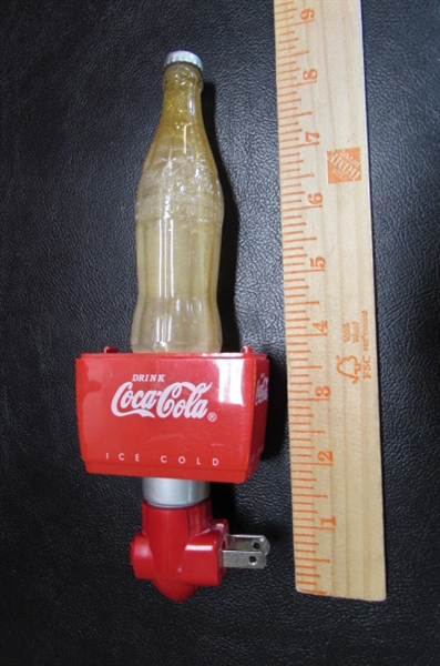 CAST IRON COCA-COLA DELIVERY TRUCK & NIGHT LIGHT