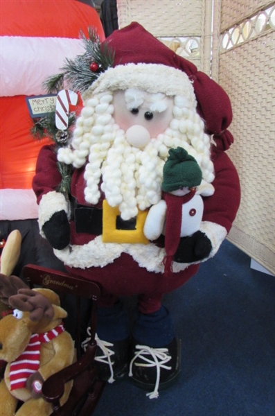 8 FOOT INFLATABLE SANTA AND MORE