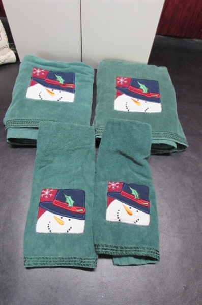 CHRISTMAS STOCKINGS, HOLDERS, TABLECLOTH & MORE