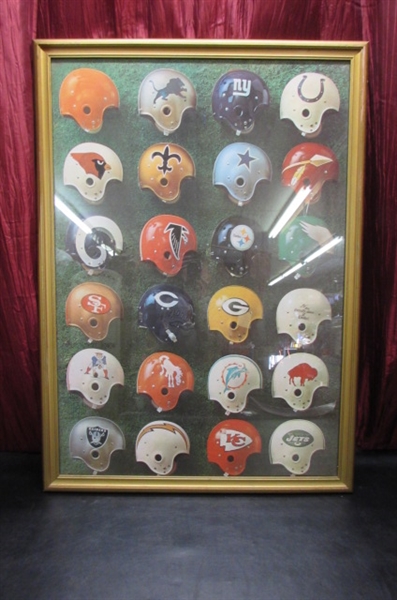 VINTAGE NFL UNITED AIRLINES POSTER & SUPER BOWL PARTY SUPPLIES