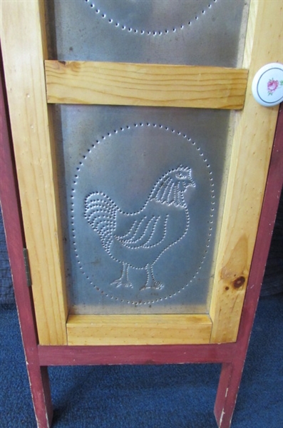 PIE SAFE WITH PUNCHED TIN PANELS