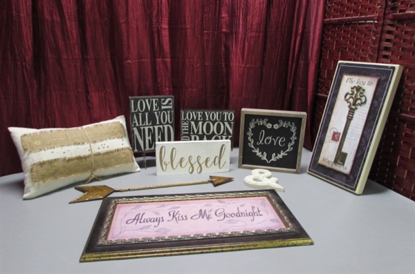 HOME DECOR SIGNS