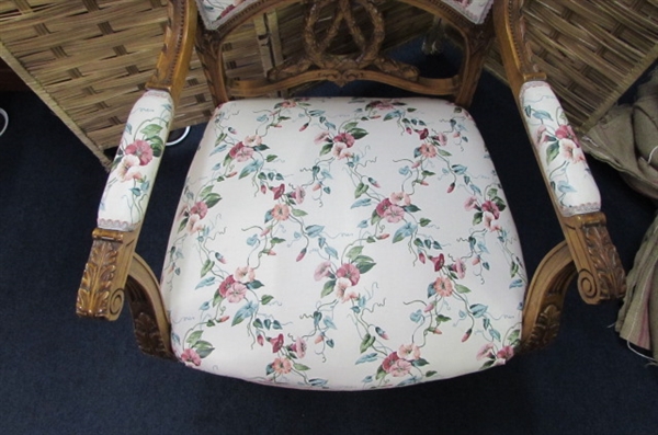 MATCHING FRENCH ARM CHAIR