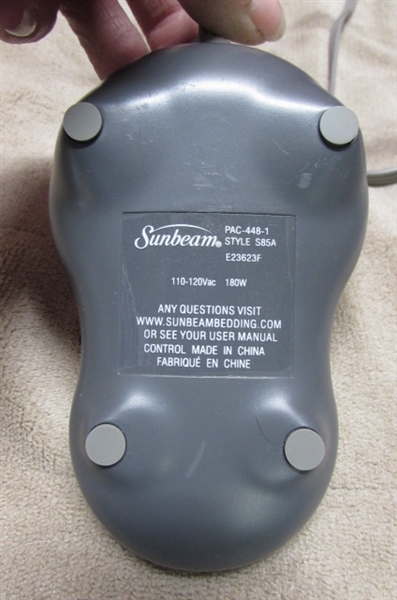 FULL SIZE SUNBEAM HEATED BLANKET WITH CONTROLLER