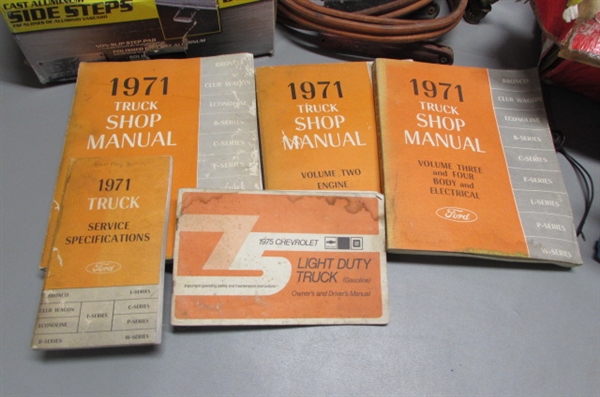 BULLY ALUMINUM STEPS/1971 FORD TRUCK SHOP MANUALS & MORE