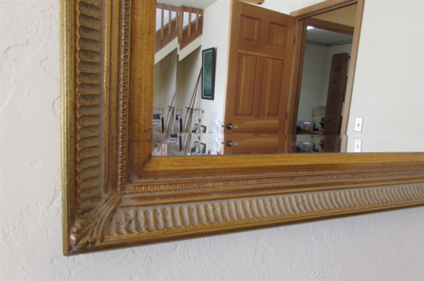 MIRROR, COAT HANGER AND RUGS