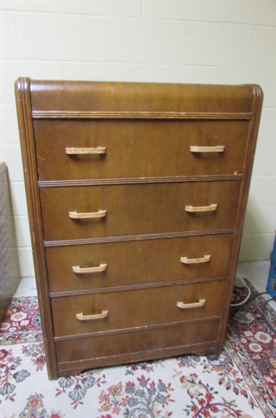 VINTAGE WATERFALL DRESSER